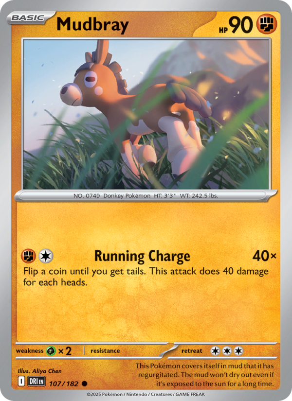 Mudbray 107/244 — Destined Rivals (English Pokémon TCG card)