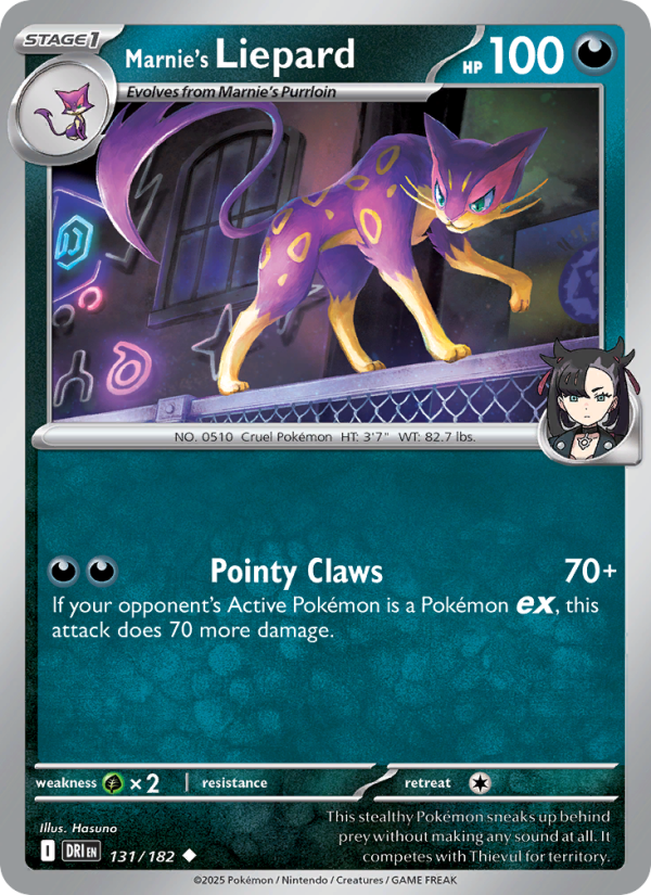 Marnie's Liepard 131/244 — Destined Rivals (English Pokémon TCG card)