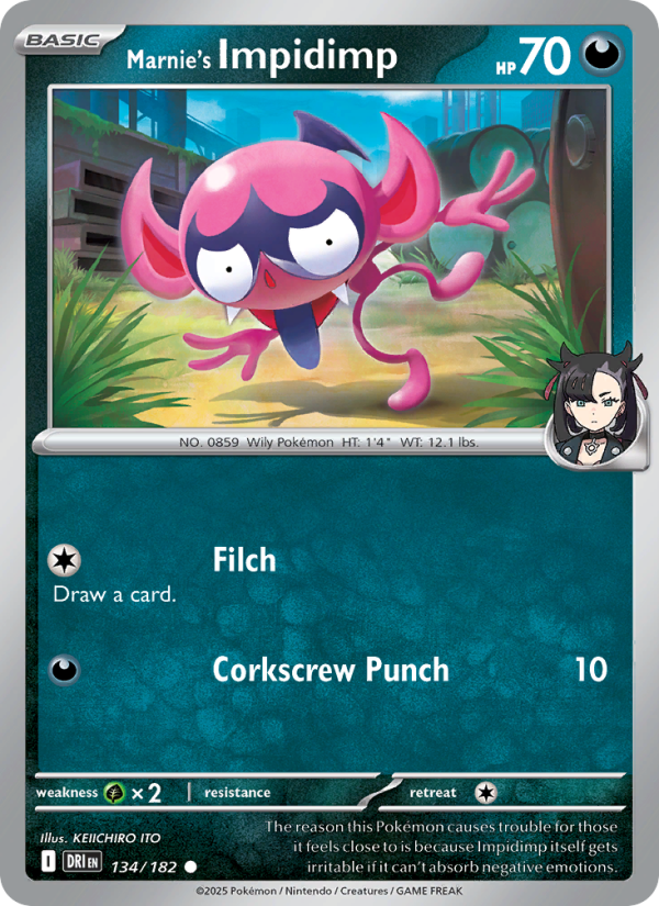 Marnie's Impidimp 134/244 — Destined Rivals (English Pokémon TCG card)