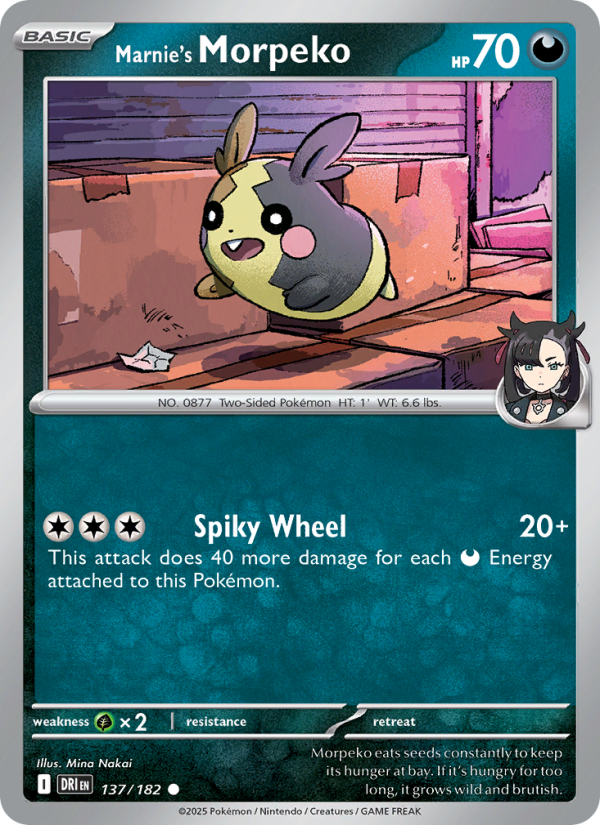Marnie's Morpeko 137/244 — Destined Rivals (English Pokémon TCG card)