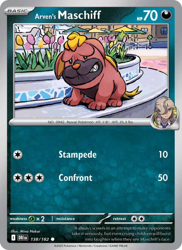 Arven's Maschiff 138/244 — Destined Rivals (English Pokémon TCG card)