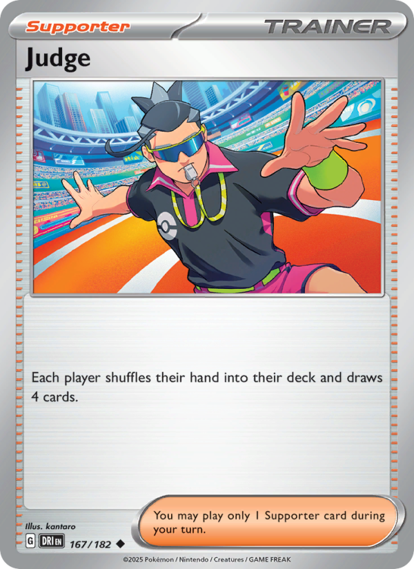 Judge 167/244 — Destined Rivals (English Pokémon TCG card)