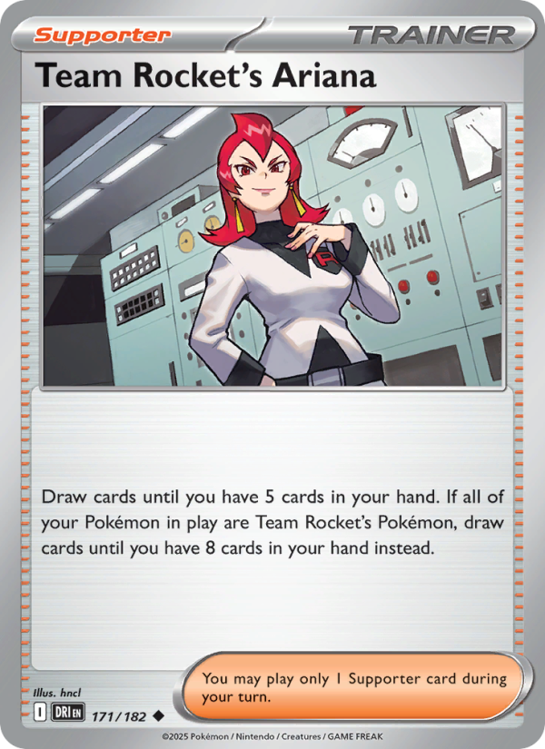 Team Rocket's Ariana 171/244 — Destined Rivals (English Pokémon TCG card)