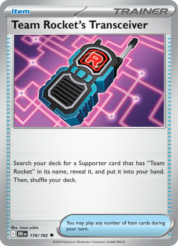 Team Rocket's Transceiver 178/244 — Destined Rivals (English Pokémon TCG card)