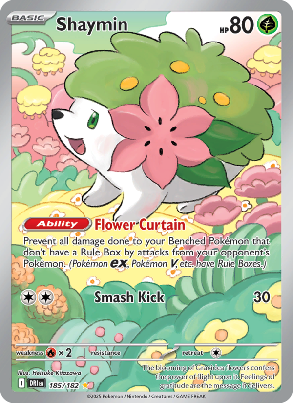 Shaymin 185/244 — Destined Rivals (English Pokémon TCG card)