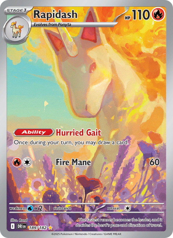 Rapidash 189/244 — Destined Rivals (English Pokémon TCG card)
