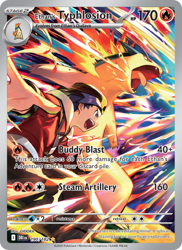 Ethan's Typhlosion 190/244 — Destined Rivals (English Pokémon TCG card)