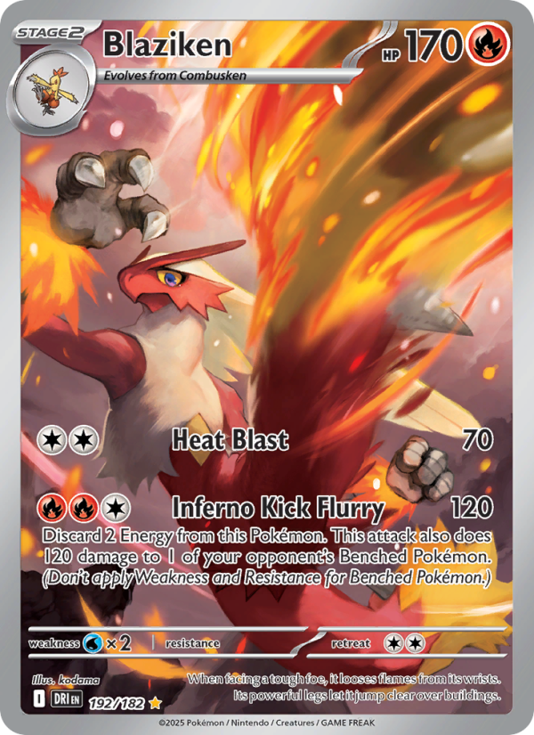 Blaziken 192/244 — Destined Rivals (English Pokémon TCG card)