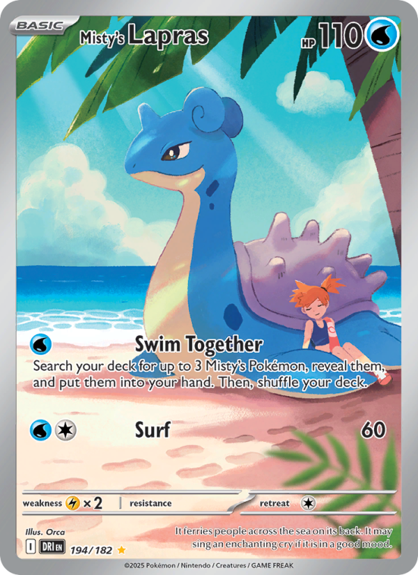 Misty's Lapras 194/244 — Destined Rivals (English Pokémon TCG card)