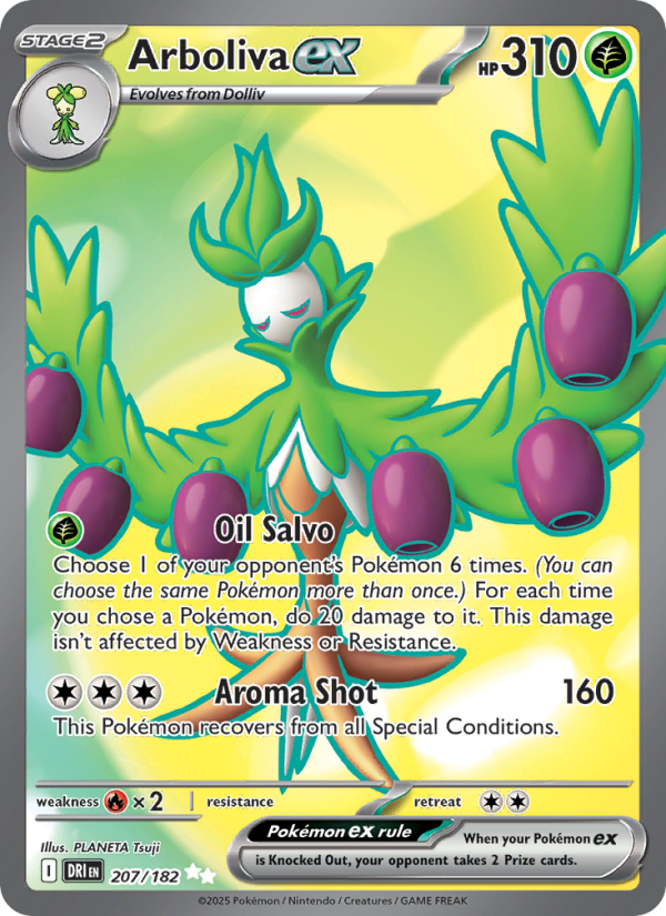 Arboliva ex 207/244 — Destined Rivals (English Pokémon TCG card)