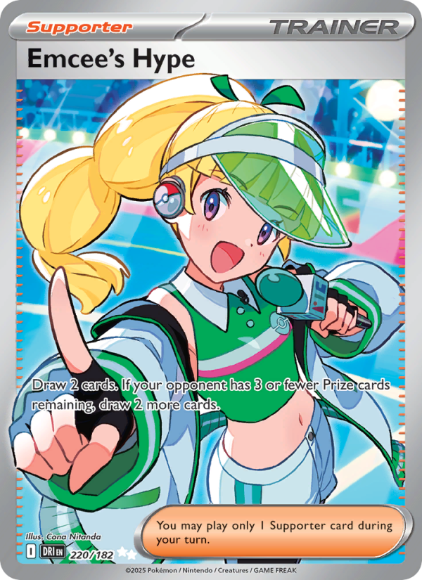 Emcee's Hype 220/244 — Destined Rivals (English Pokémon TCG card)