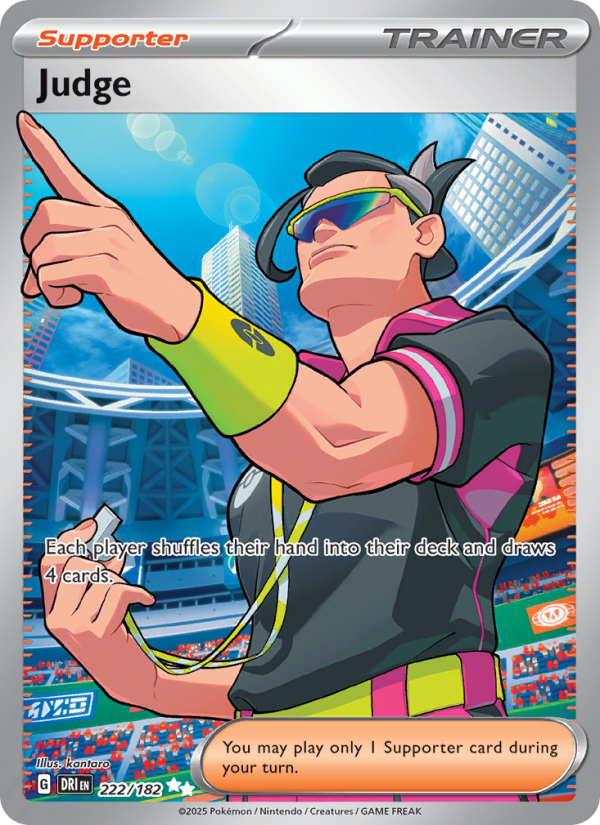 Judge 222/244 — Destined Rivals (English Pokémon TCG card)