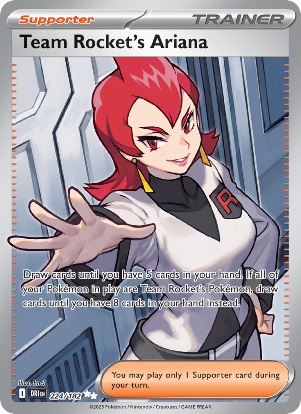 Team Rocket's Ariana 224/244 — Destined Rivals (English Pokémon TCG card)
