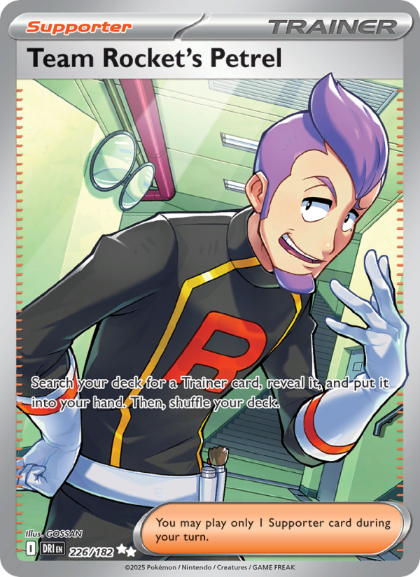 Team Rocket's Petrel 226/244 — Destined Rivals (English Pokémon TCG card)