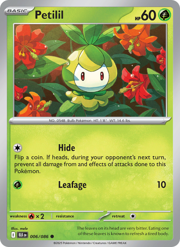 Petilil 006/172 — Black Bolt (English Pokémon TCG card)