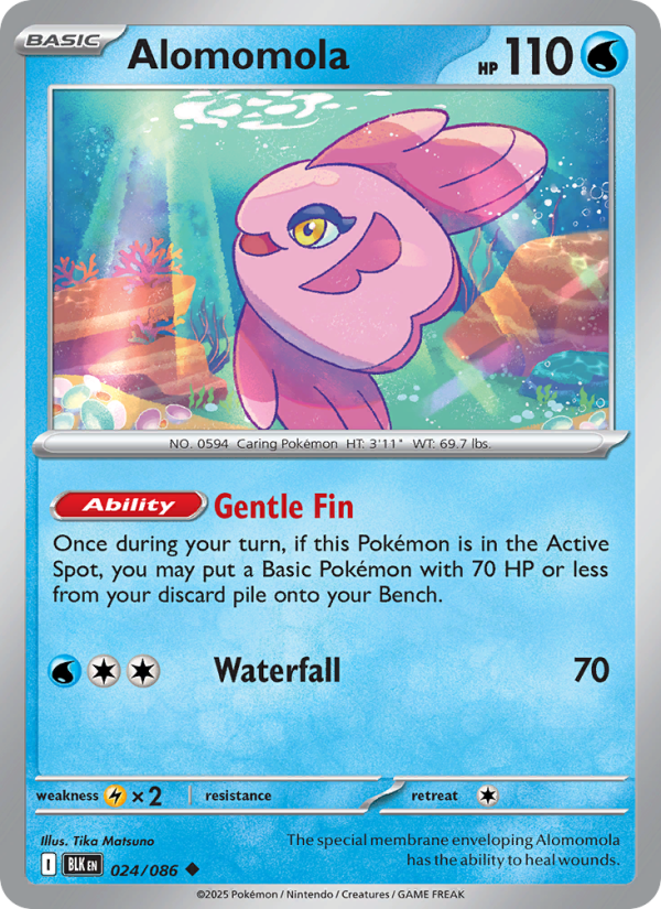 Alomomola 024/172 — Black Bolt (English Pokémon TCG card)