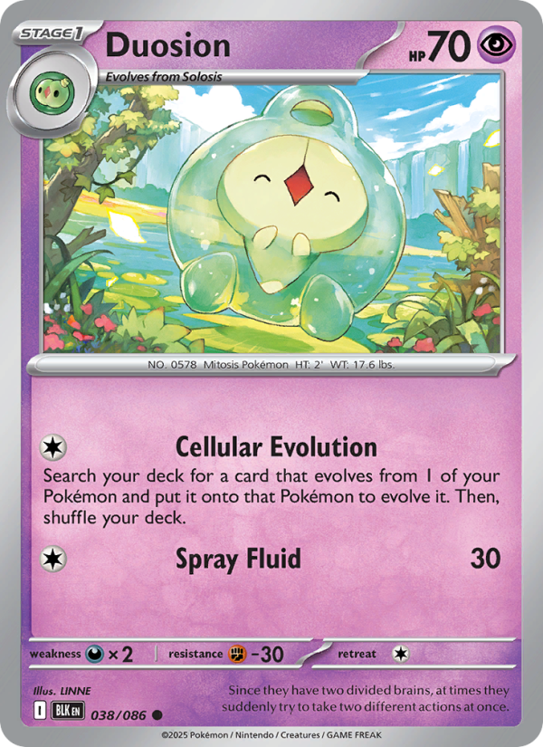 Duosion 038/172 — Black Bolt (English Pokémon TCG card)