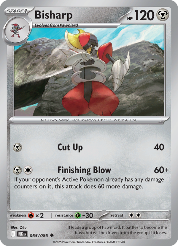 Bisharp 065/172 — Black Bolt (English Pokémon TCG card)