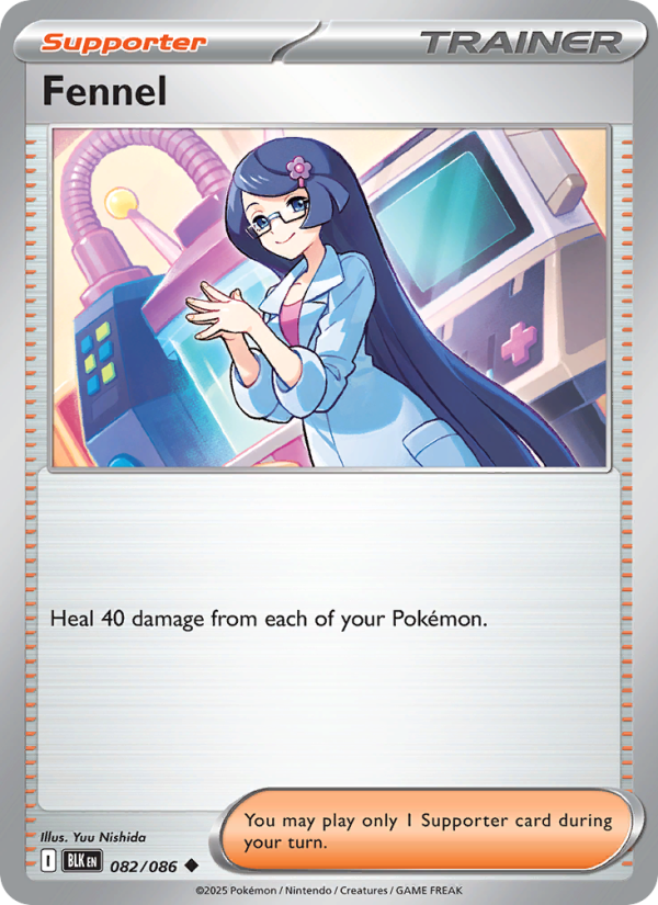 Fennel 082/172 — Black Bolt (English Pokémon TCG card)