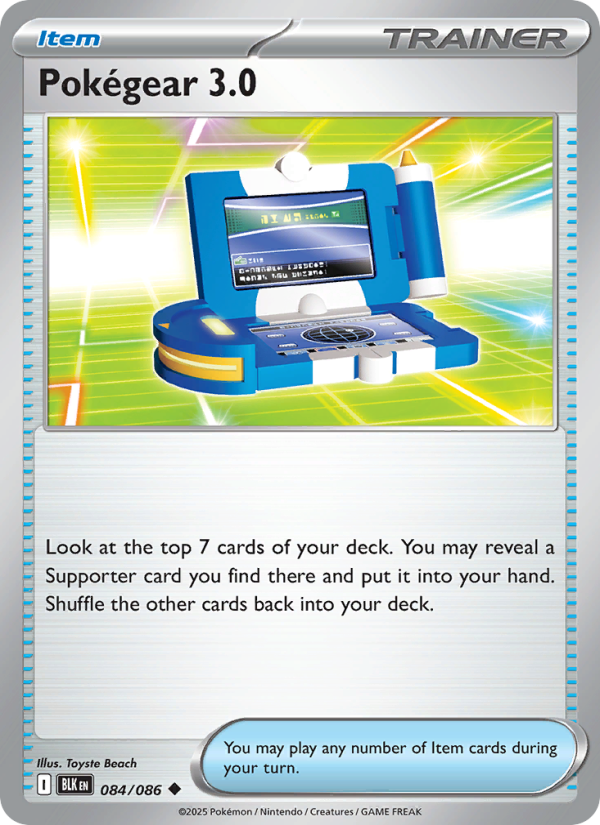 Pokégear 3.0 084/172 — Black Bolt (English Pokémon TCG card)