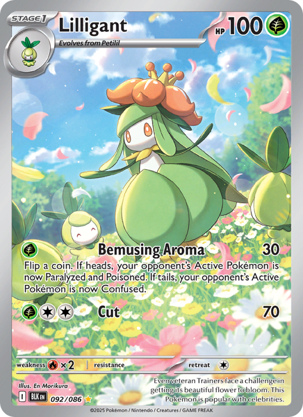 Lilligant 092/172 — Black Bolt (English Pokémon TCG card)