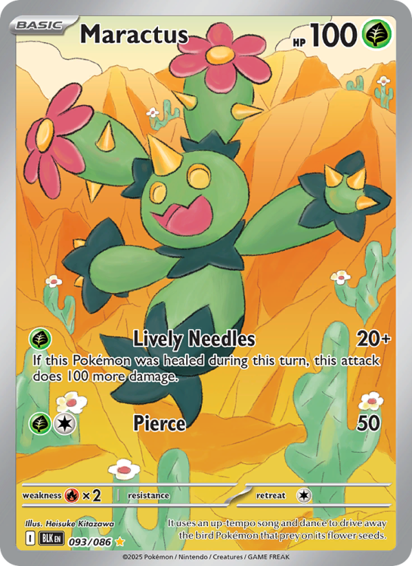 Maractus 093/172 — Black Bolt (English Pokémon TCG card)