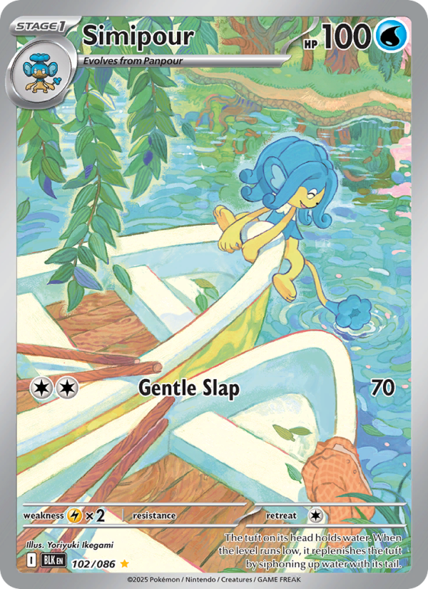 Simipour 102/172 — Black Bolt (English Pokémon TCG card)