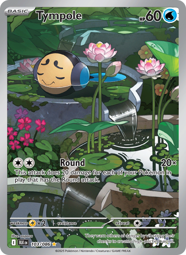 Tympole 103/172 — Black Bolt (English Pokémon TCG card)