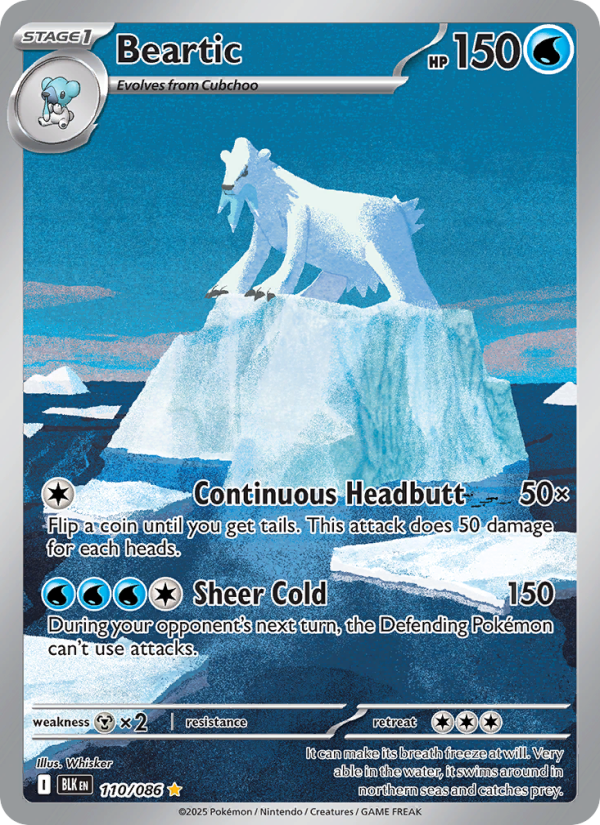Beartic 110/172 — Black Bolt (English Pokémon TCG card)