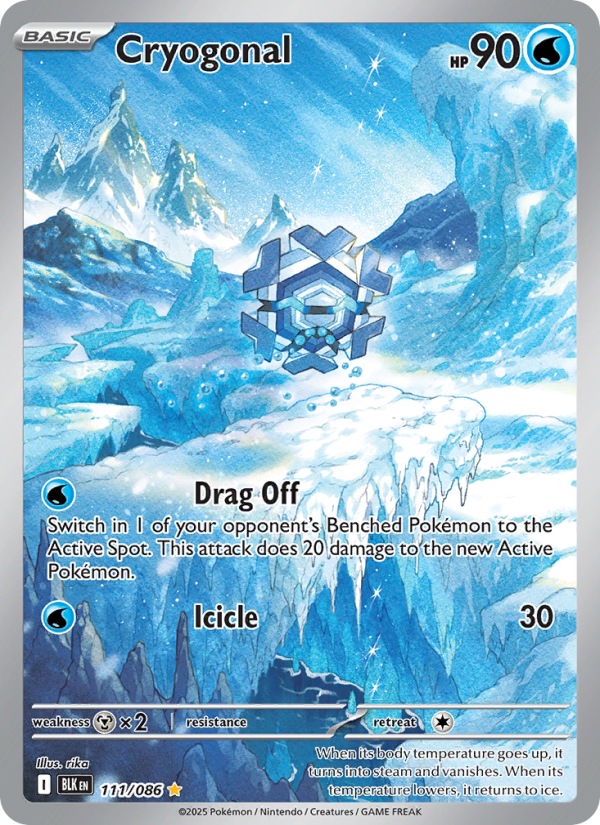 Cryogonal 111/172 — Black Bolt (English Pokémon TCG card)