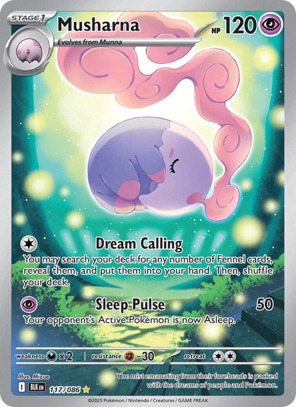 Musharna 117/172 — Black Bolt (English Pokémon TCG card)