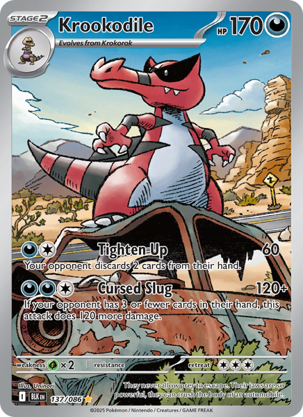 Krookodile 137/172 — Black Bolt (English Pokémon TCG card)