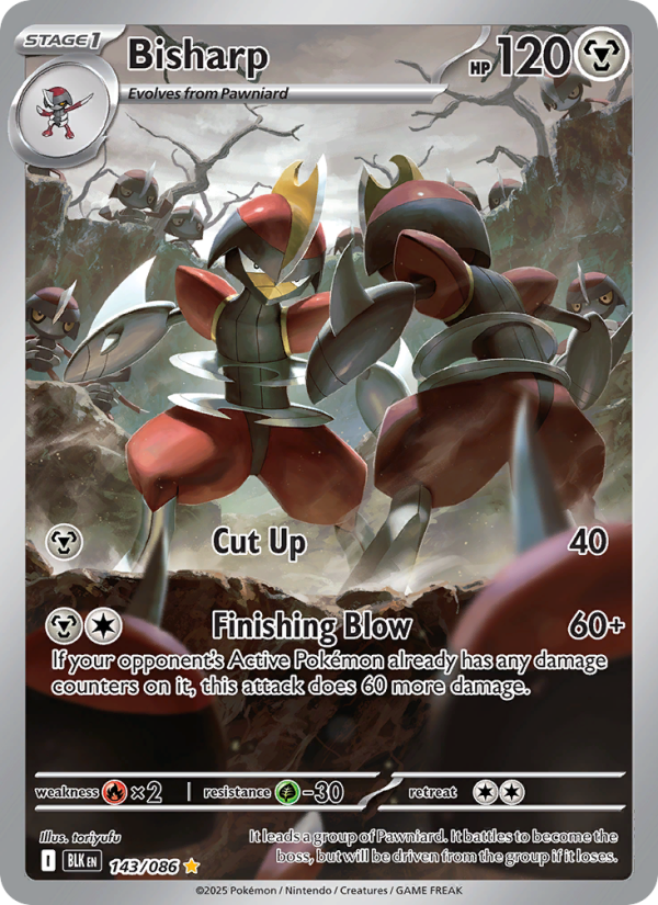 Bisharp 143/172 — Black Bolt (English Pokémon TCG card)
