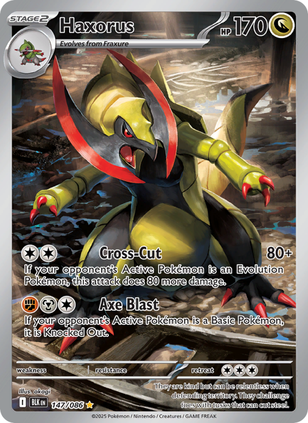 Haxorus 147/172 — Black Bolt (English Pokémon TCG card)