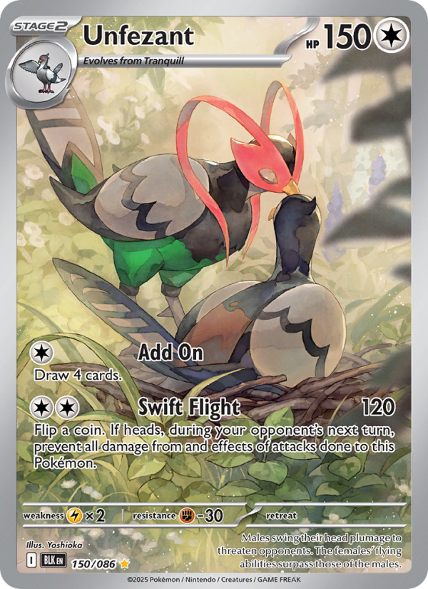 Unfezant 150/172 — Black Bolt (English Pokémon TCG card)
