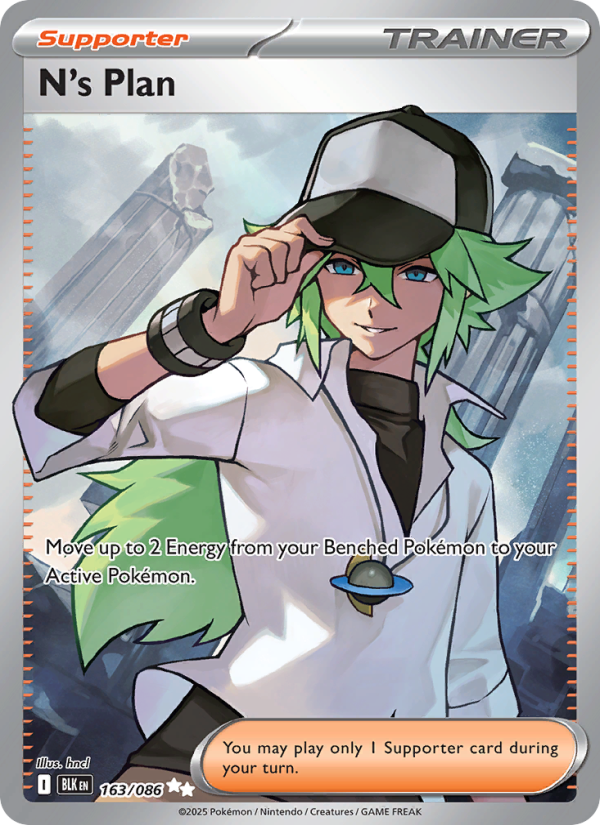 N's Plan 163/172 — Black Bolt (English Pokémon TCG card)