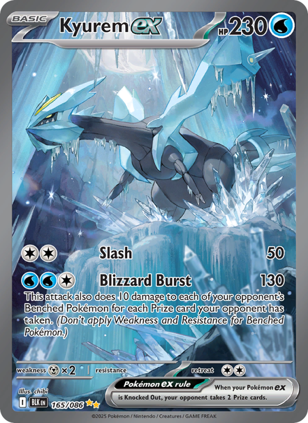 Kyurem ex 165/172 — Black Bolt (English Pokémon TCG card)