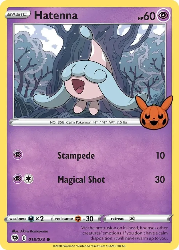 Hatenna 018/30 — Trick or Trade 2022 (English Pokémon TCG card)