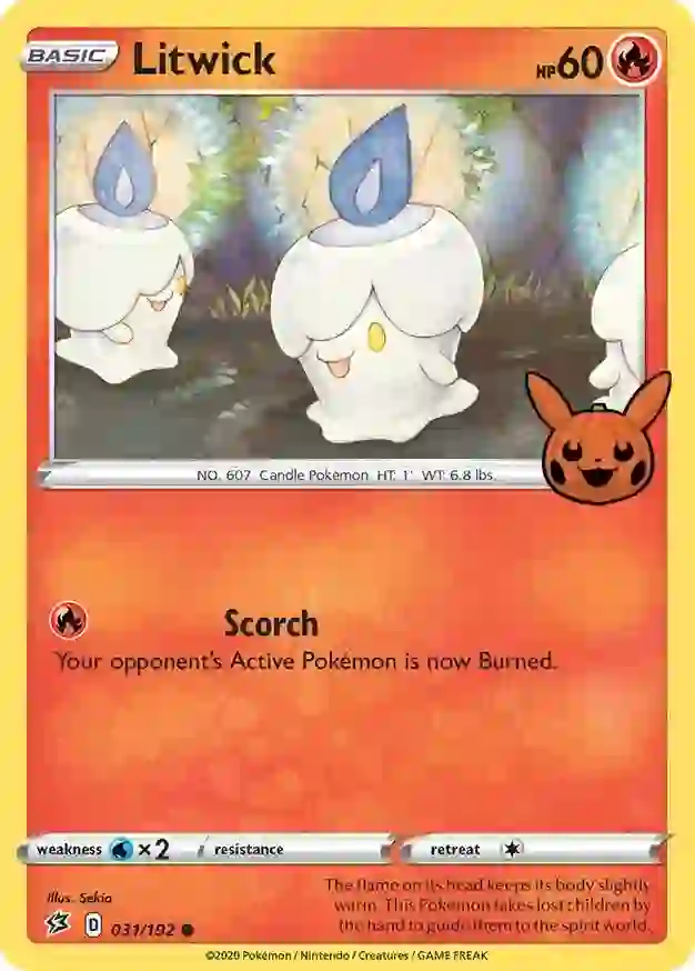 Litwick 031/30 — Trick or Trade 2022 (English Pokémon TCG card)