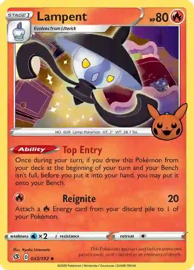 Lampent 032/30 — Trick or Trade 2022 (English Pokémon TCG card)