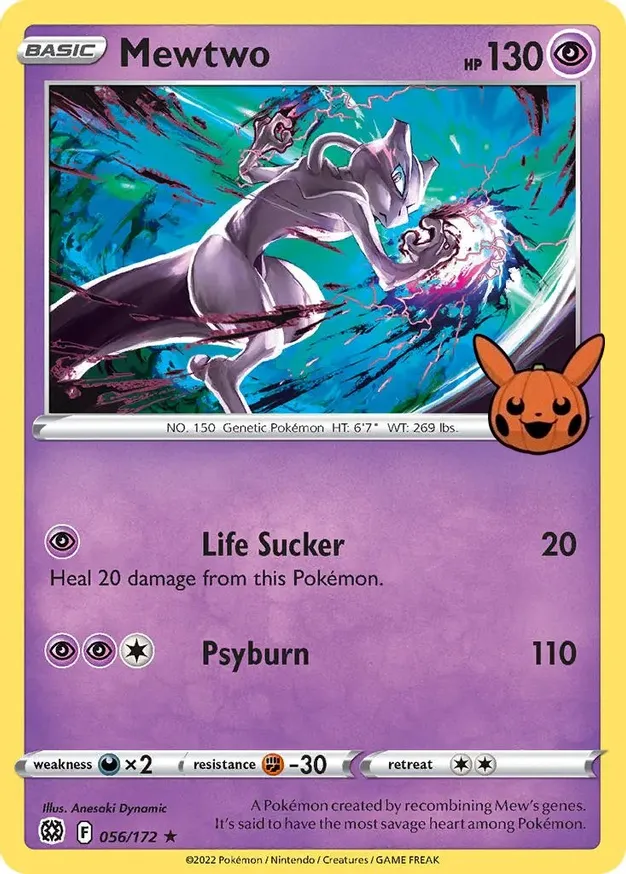 Mewtwo 056/30 — Trick or Trade 2022 (English Pokémon TCG card)