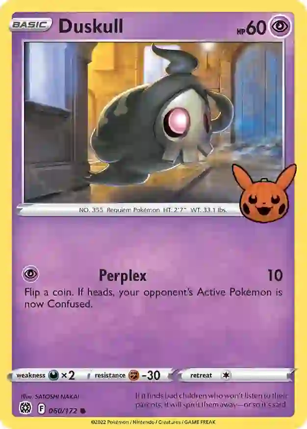 Duskull 060/30 — Trick or Trade 2022 (English Pokémon TCG card)