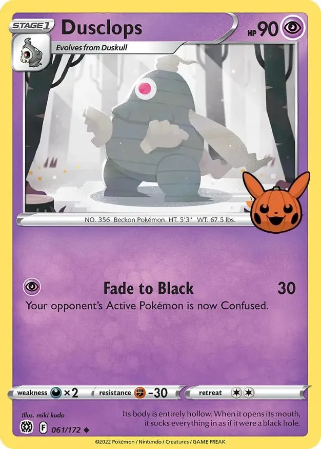 Dusclops 061/30 — Trick or Trade 2022 (English Pokémon TCG card)