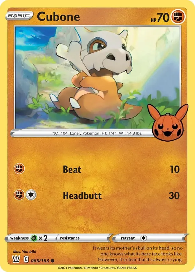 Cubone 069/30 — Trick or Trade 2022 (English Pokémon TCG card)