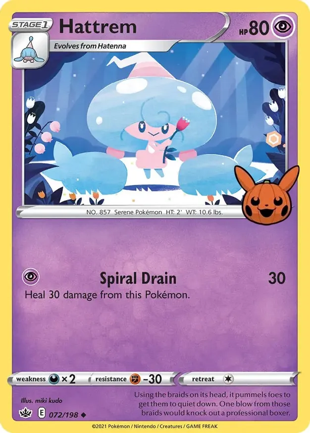 Hattrem 072/30 — Trick or Trade 2022 (English Pokémon TCG card)
