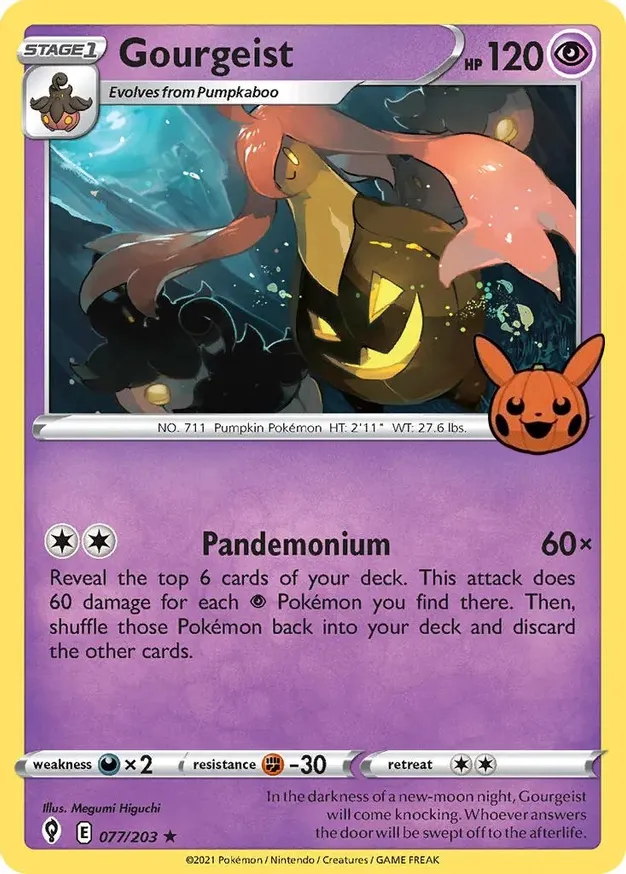 Gourgeist 077/30 — Trick or Trade 2022 (English Pokémon TCG card)