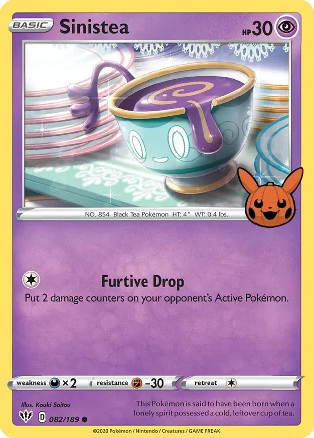 Sinistea 082/30 — Trick or Trade 2022 (English Pokémon TCG card)