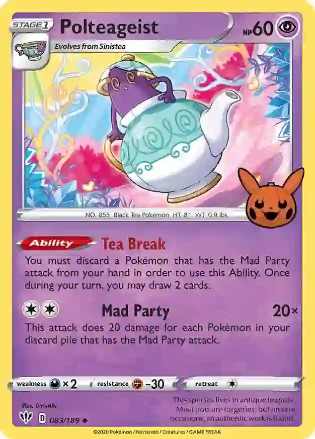 Polteageist 083/30 — Trick or Trade 2022 (English Pokémon TCG card)