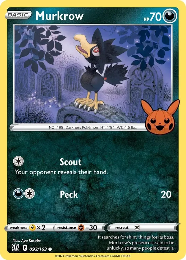 Murkrow 093/30 — Trick or Trade 2022 (English Pokémon TCG card)