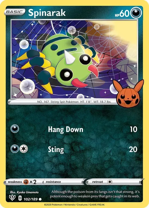 Spinarak 010/30 — Trick or Trade 2022 (English Pokémon TCG card)